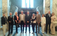 18 June 2015 The members of the Committee on Human and Minority Rights and Gender Equality in visit to the Bulgarian Parliament 